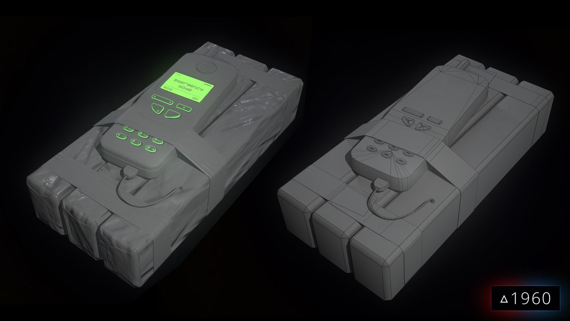 C4 Bomb - PBR game ready Low-poly 3D model_3