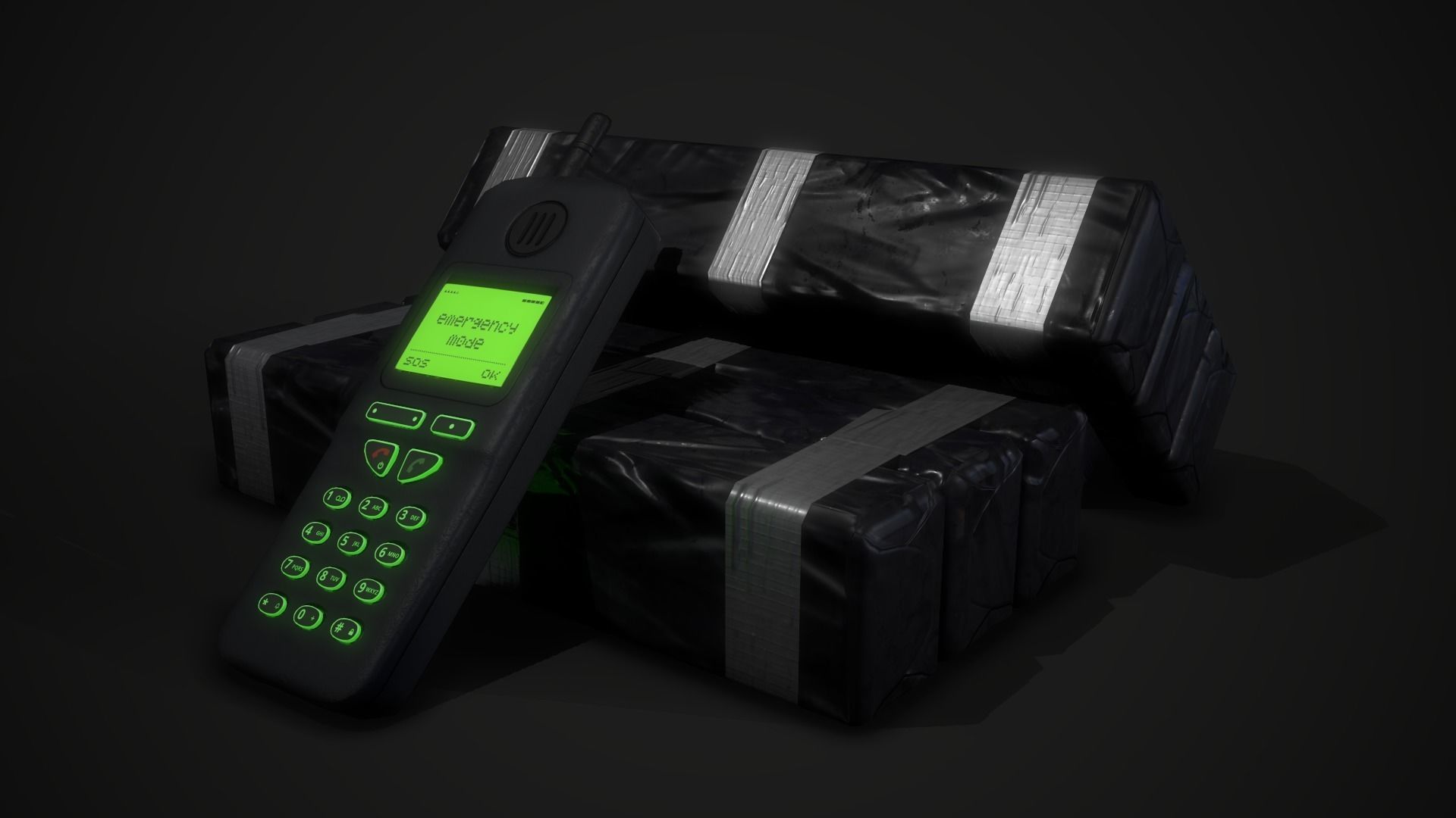 C4 Bomb - PBR game ready Low-poly 3D model_5