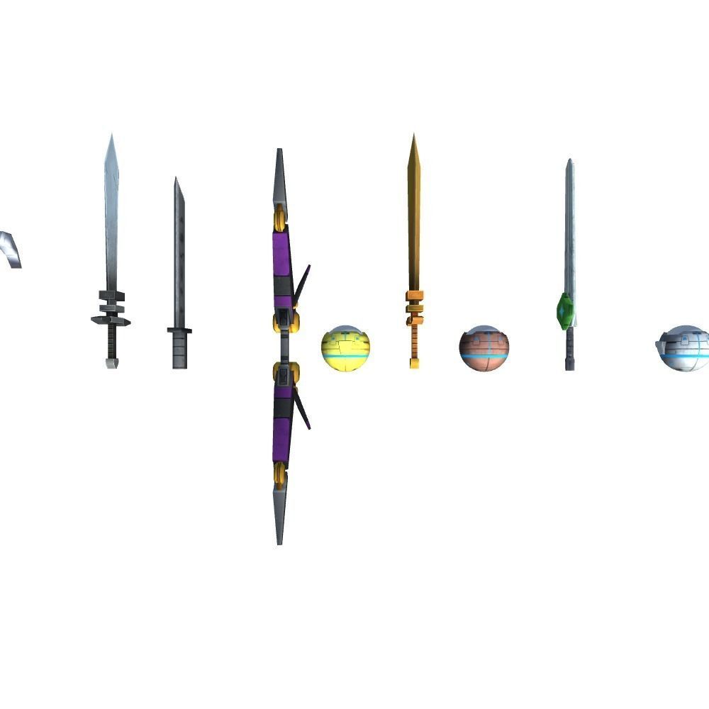 Weapon Aircraft and army Low-poly 3D model_8