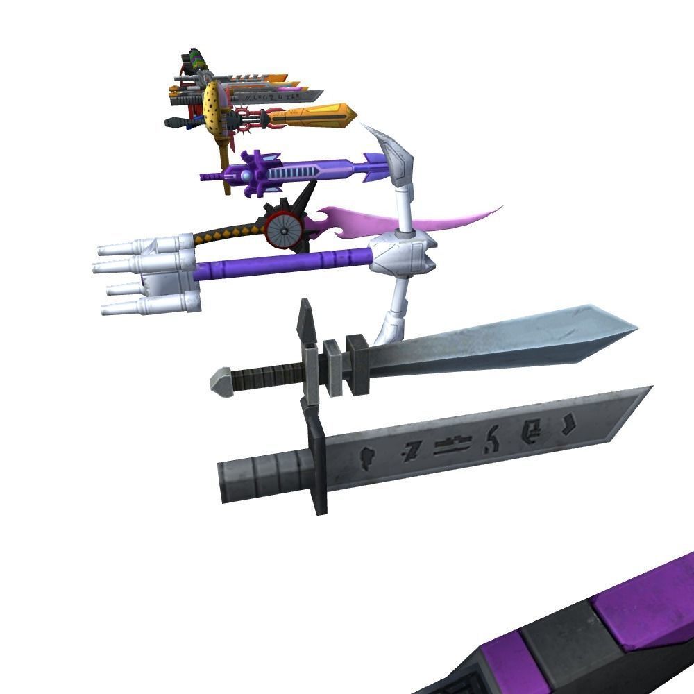 Weapon Aircraft and army Low-poly 3D model_4