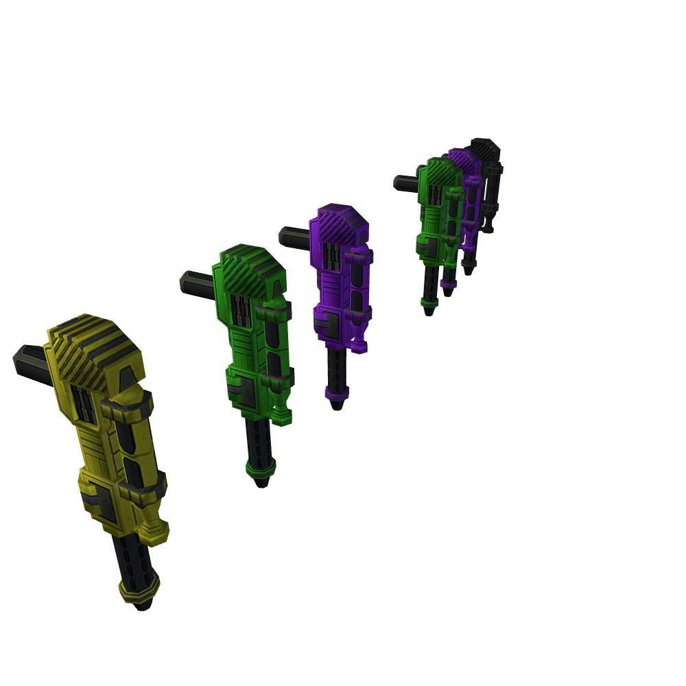 Weapon Aircraft and army Low-poly 3D model_3