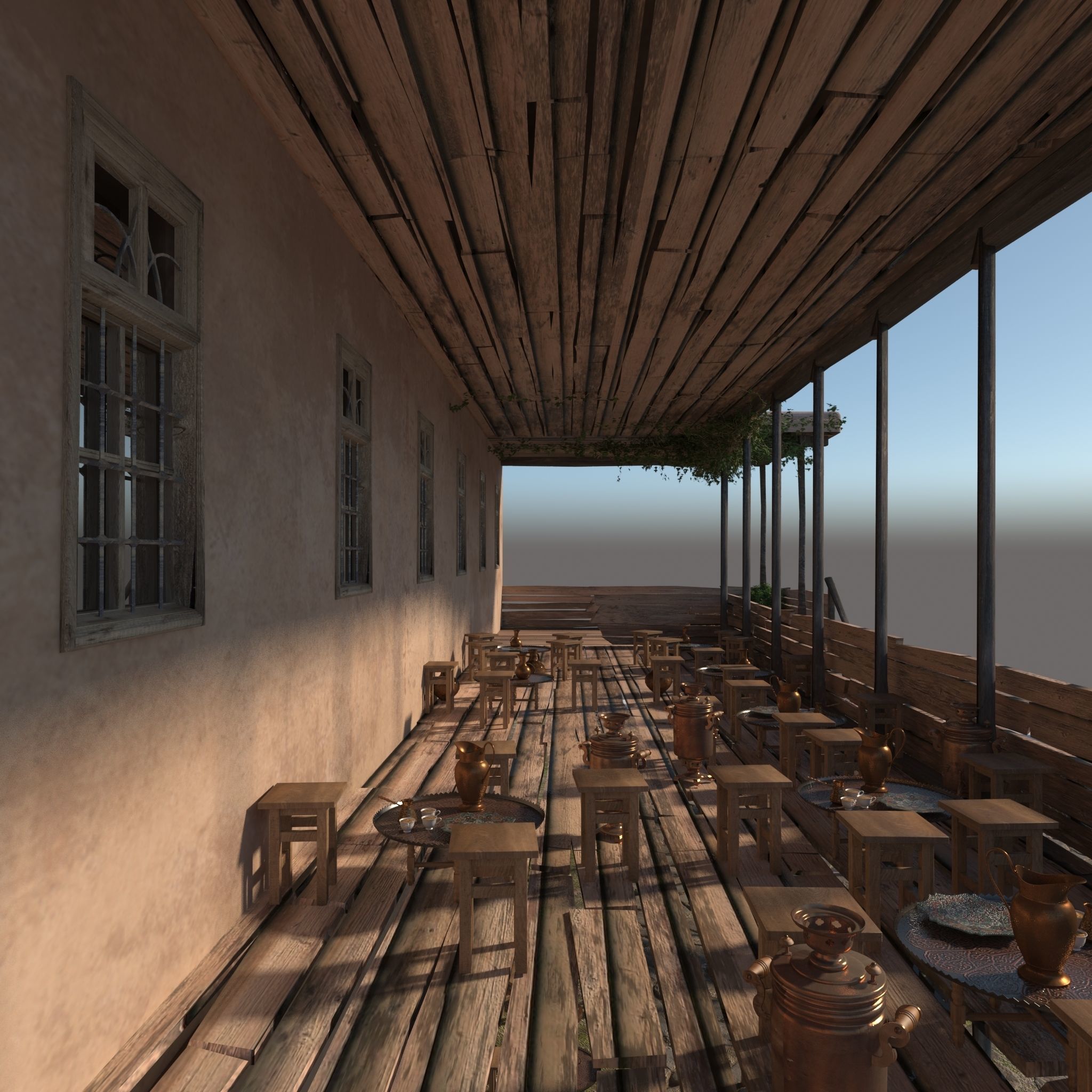 Medieval inn 3D model_16