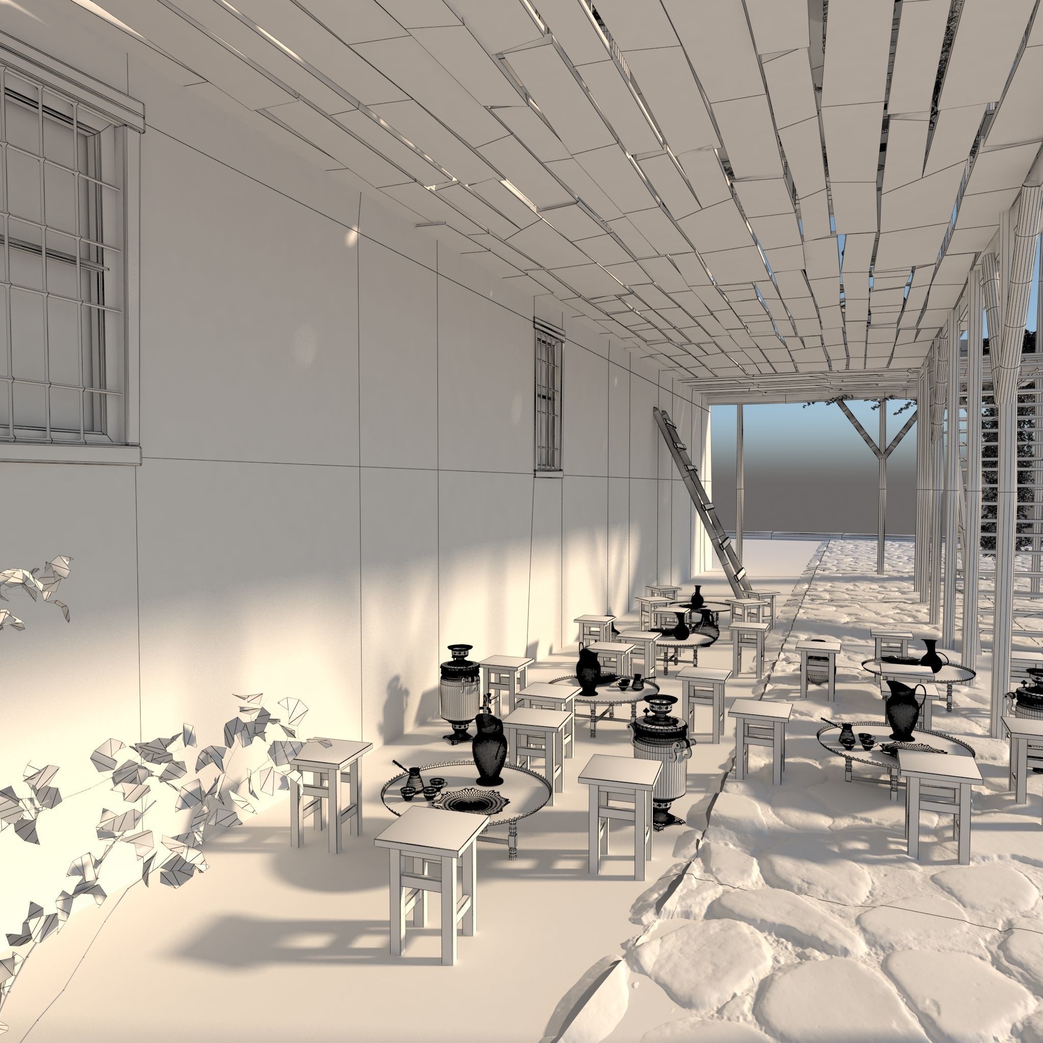 Medieval inn 3D model_15