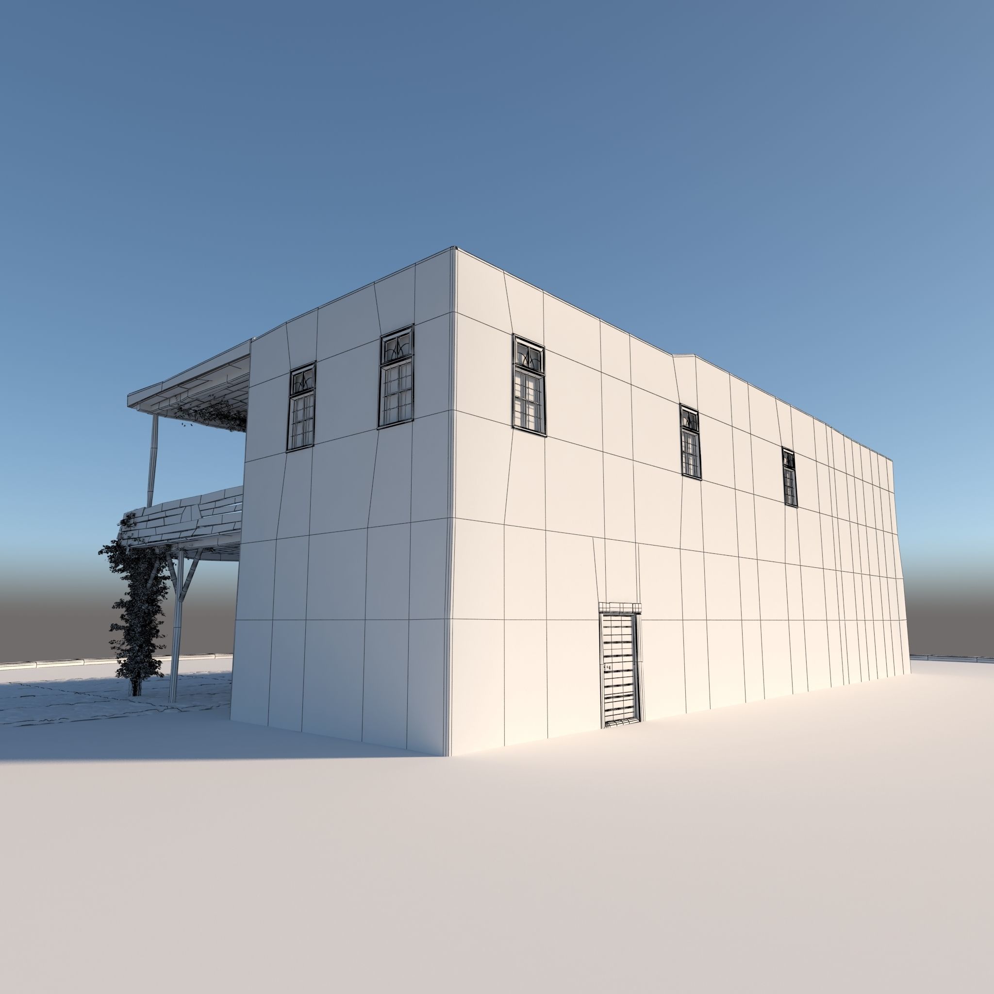 Medieval inn 3D model_7