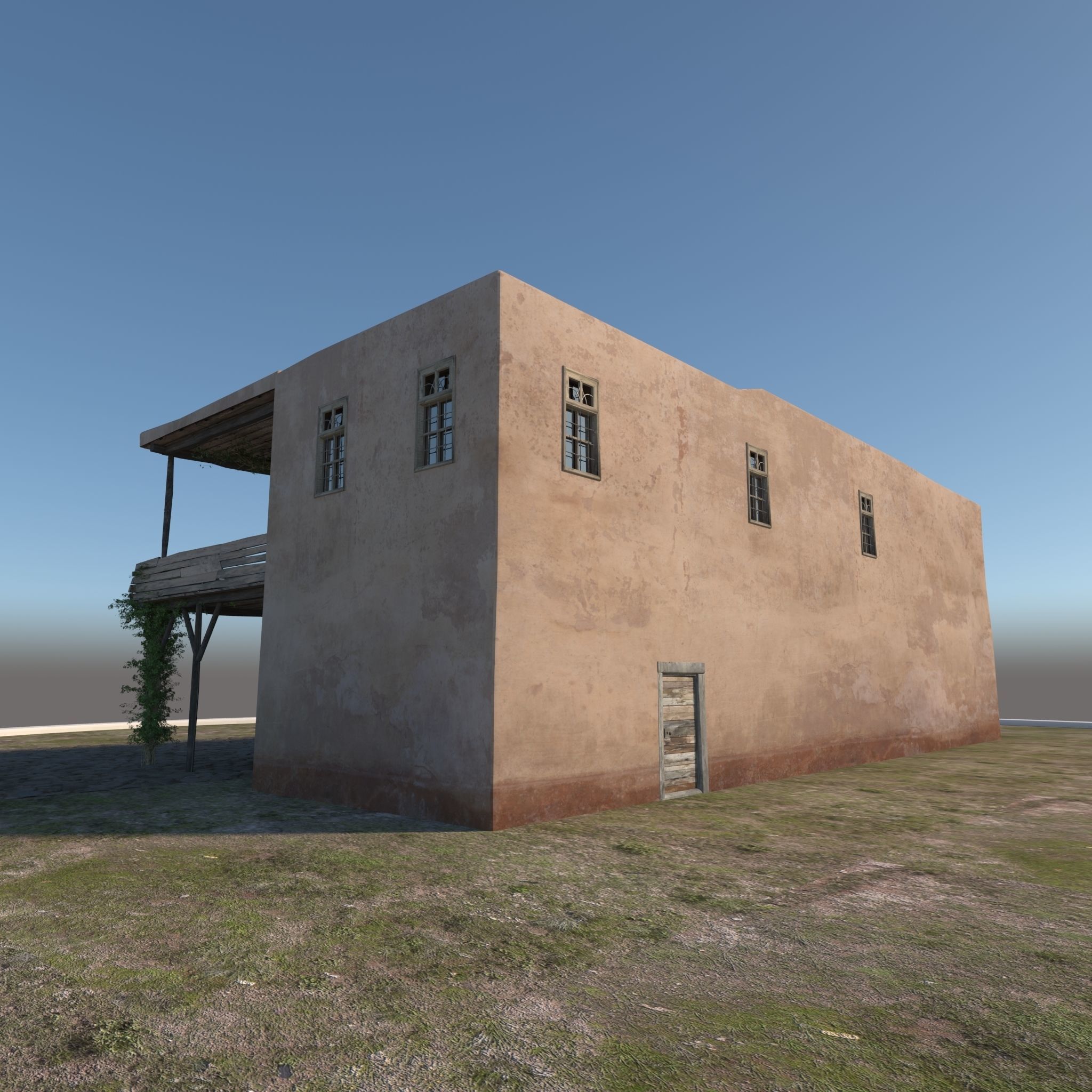 Medieval inn 3D model_6