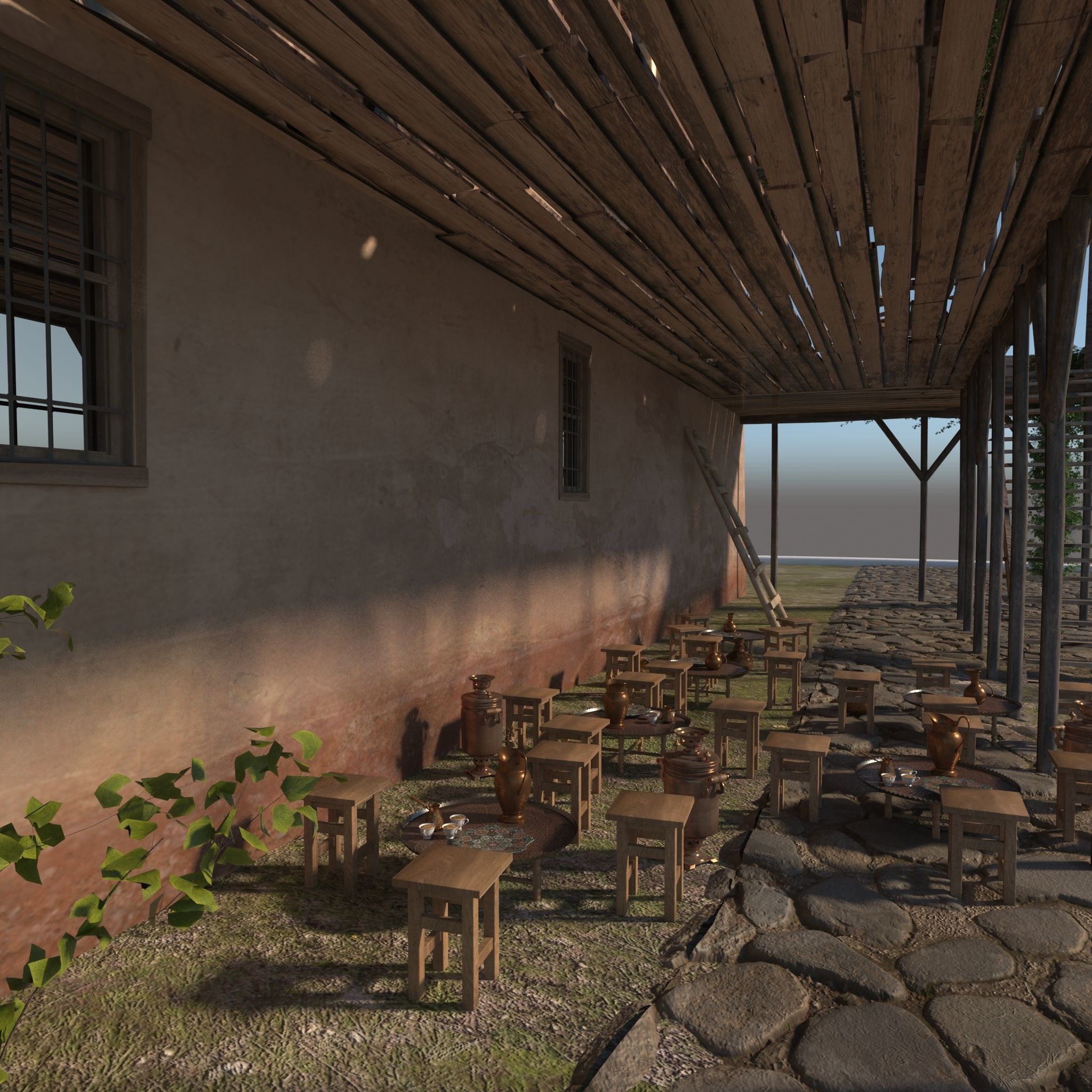 Medieval inn 3D model_14