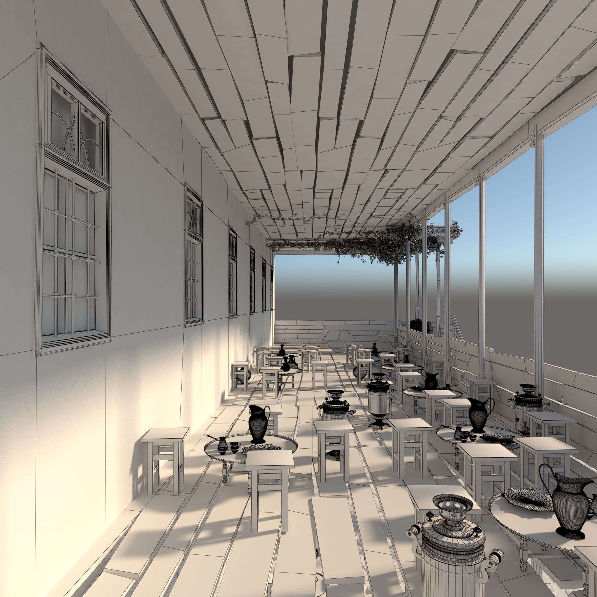 Medieval inn 3D model_17