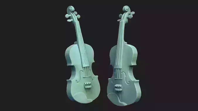 violin 3d model 