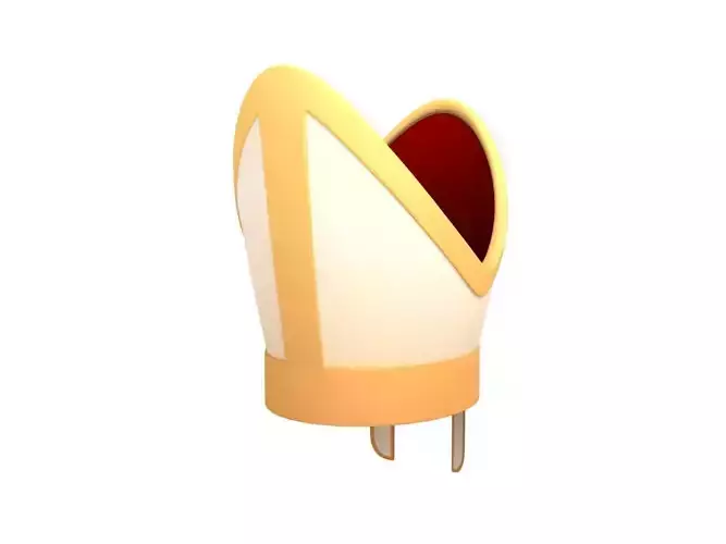 Pope Hat Low-poly 3D model