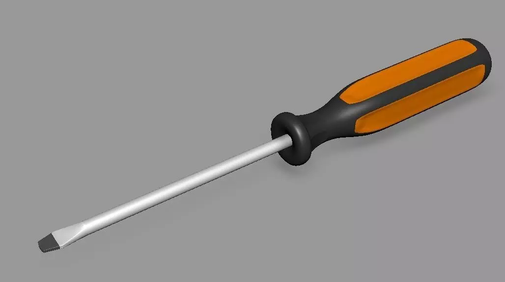 screw driver Free low-poly 3D model