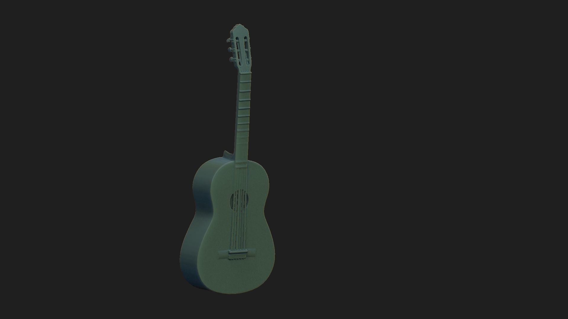 guitar3d model STL acoustic guitar - acoustic guitar 3D print model_9