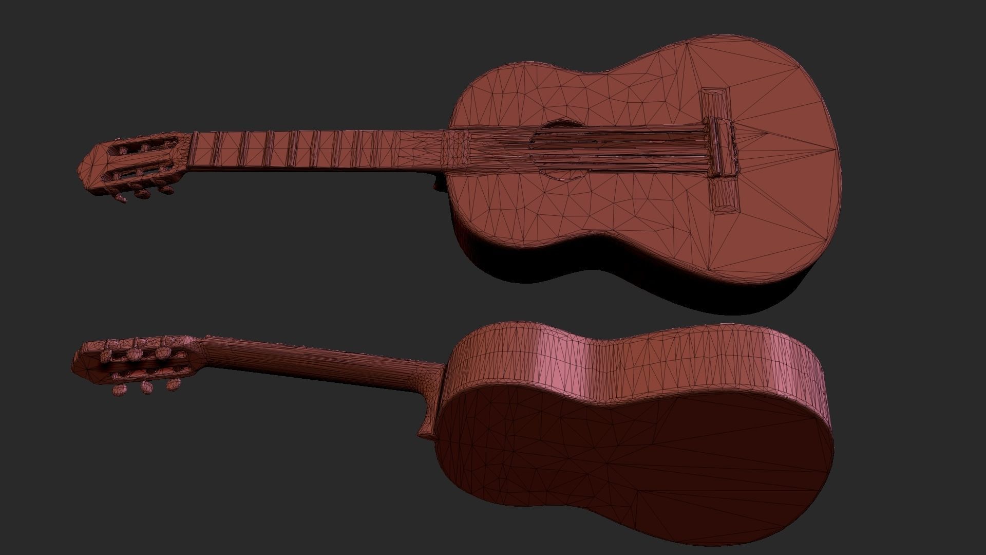 guitar3d model STL acoustic guitar - acoustic guitar 3D print model_10