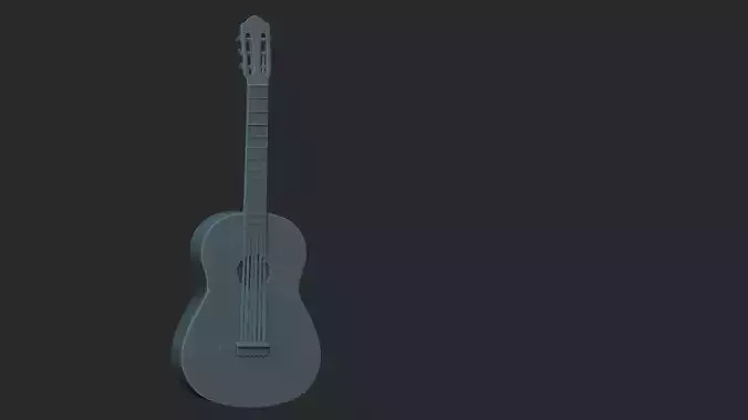 guitar3d model STL acoustic guitar - acoustic guitar