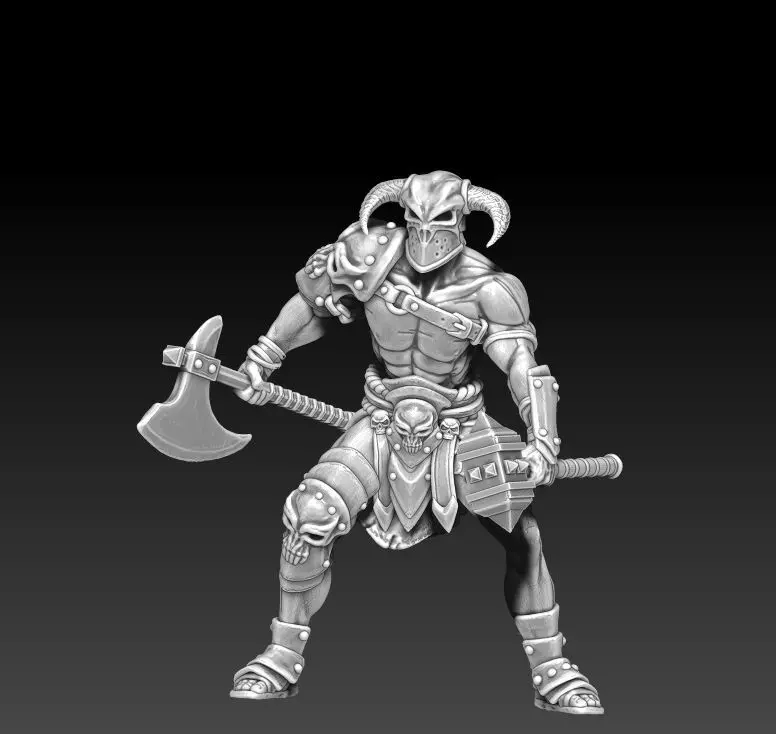 Barbarian - Lothar 35 mm scale - 3D print model 3D print model