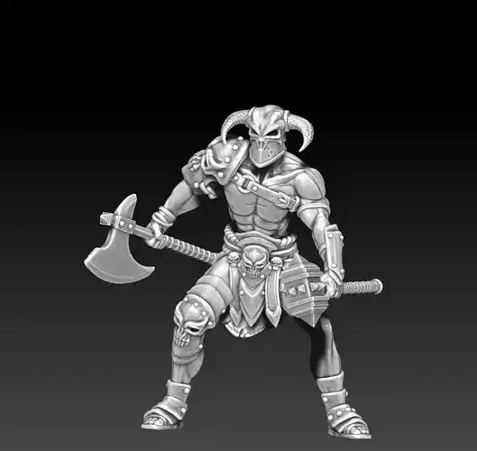 Barbarian - Lothar 35 mm scale - 3D print model