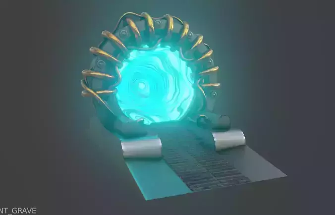 sci-fi time portal 3D model