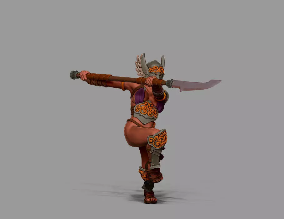 Viking Valkyrie - Kara 35 mm scale - 3 D print model 3D print model
