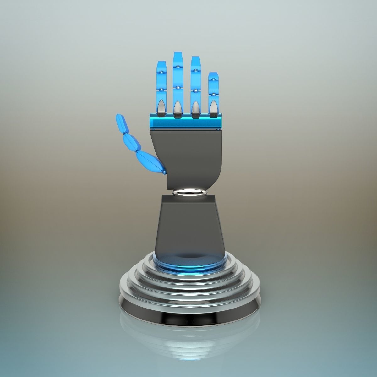 Robot Hand 3D model_3