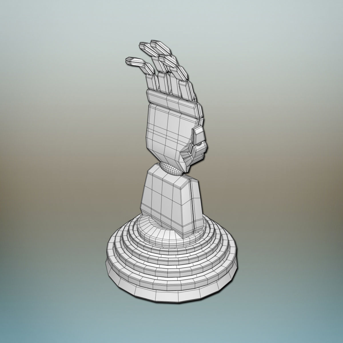 Robot Hand 3D model_6