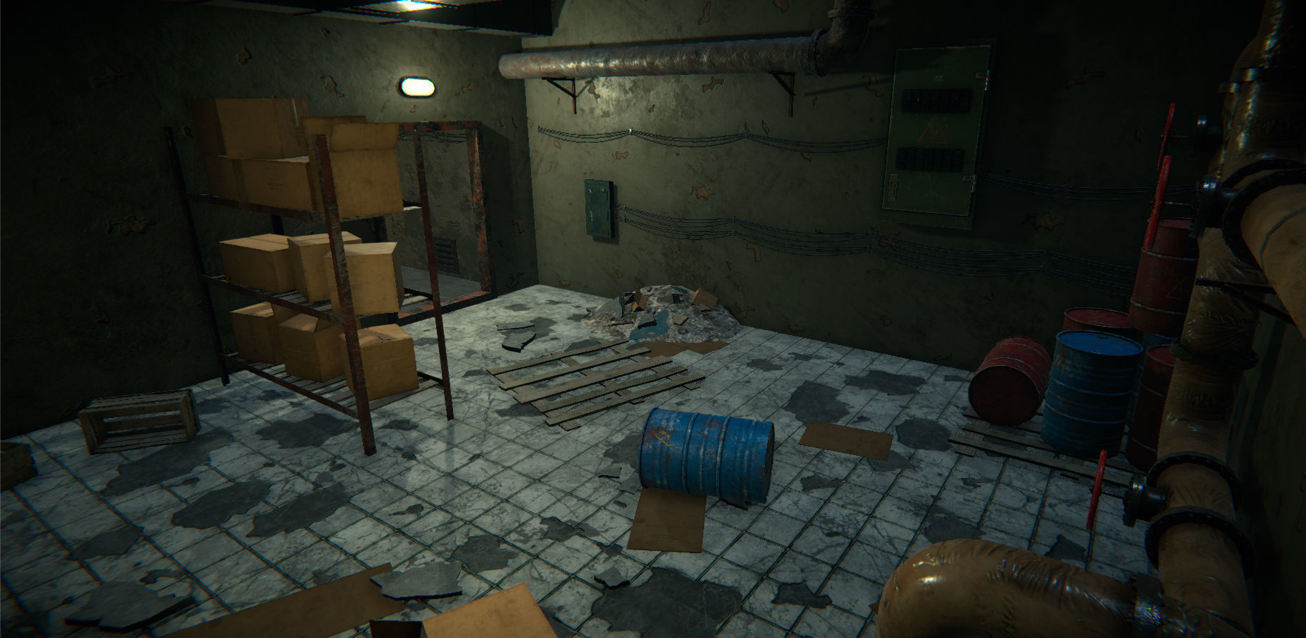 Modular Tunnels Low-poly 3D model_30