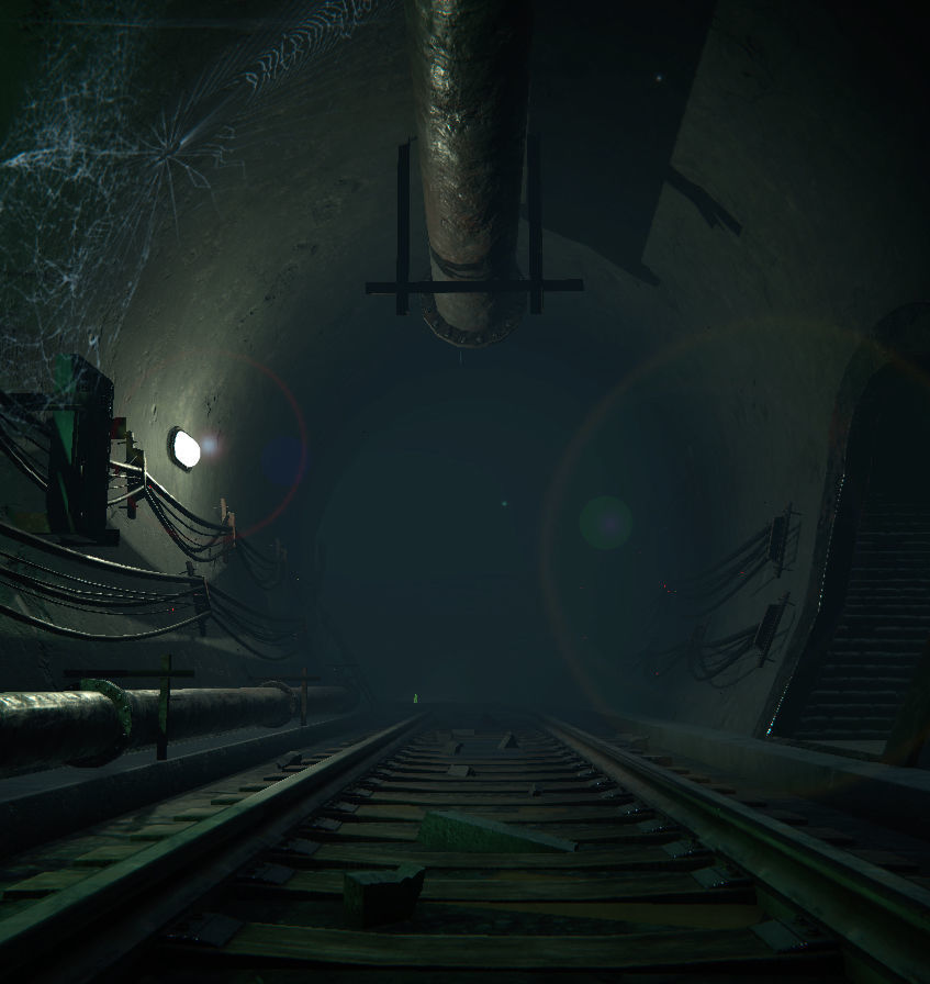 Modular Tunnels Low-poly 3D model_12