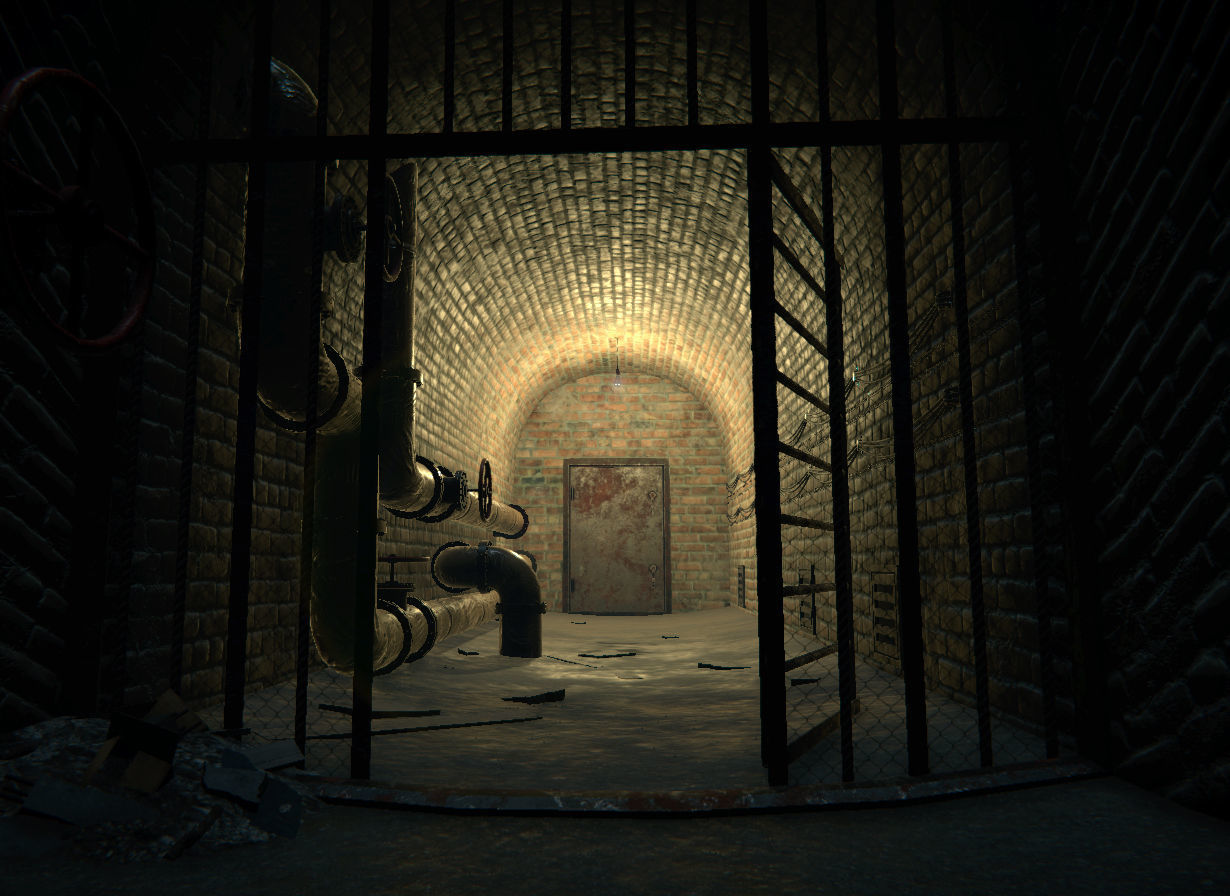 Modular Tunnels Low-poly 3D model_5