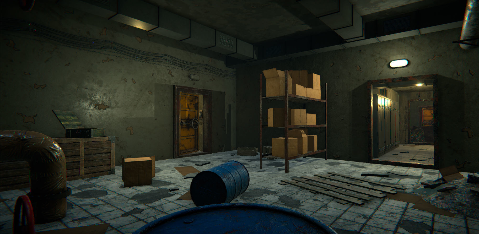 Modular Tunnels Low-poly 3D model_29