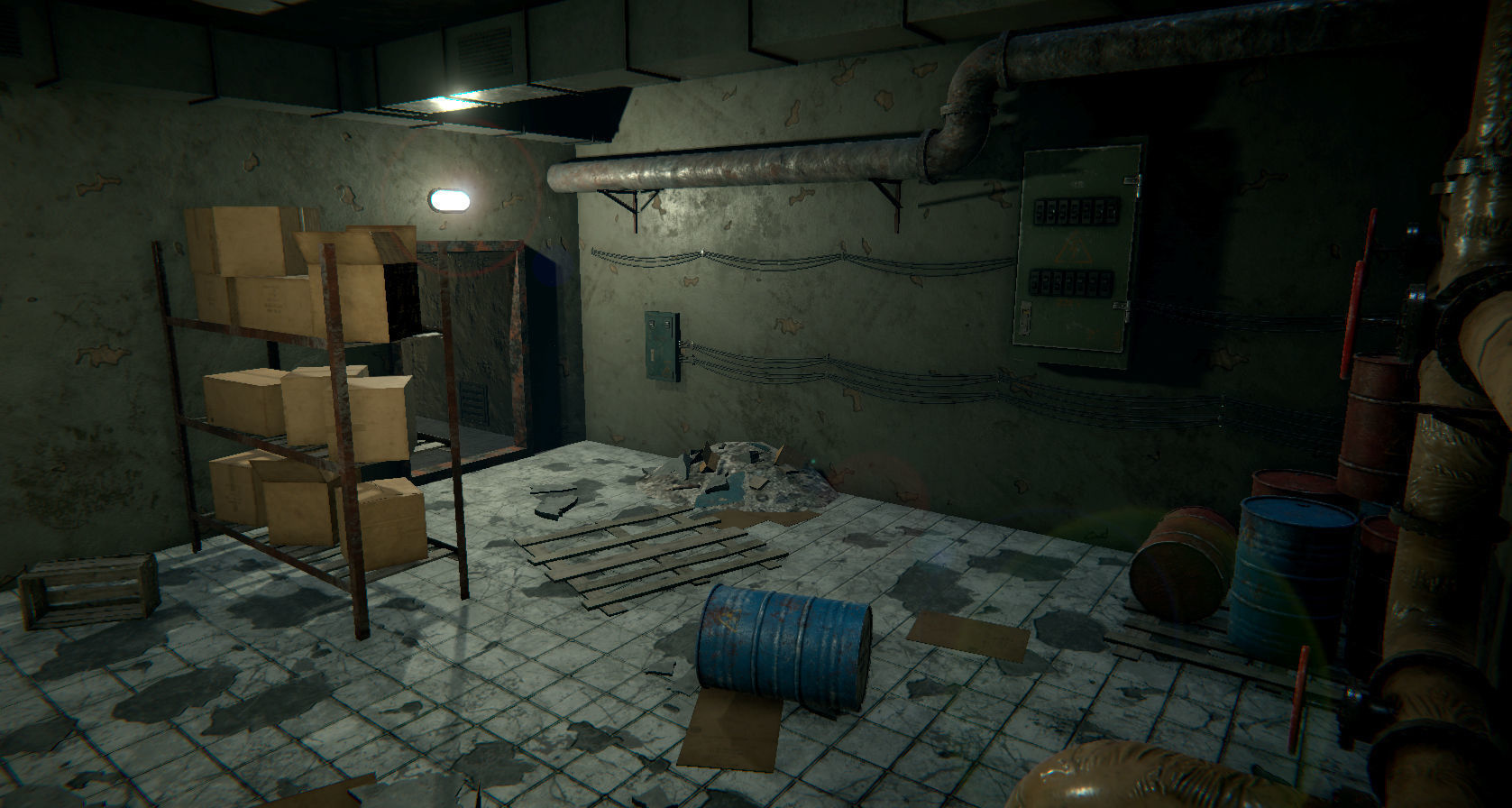 Modular Tunnels Low-poly 3D model_15