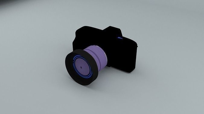 Camera  Low-poly 3D model