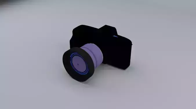 Camera  Low-poly 3D model