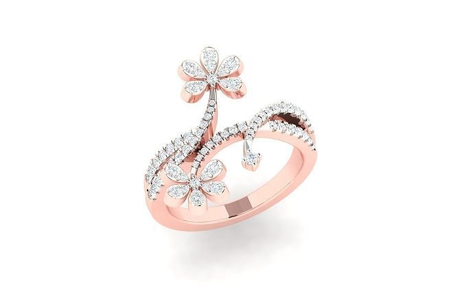 Women ring 3dm stl render detail 3D print model 3D print model