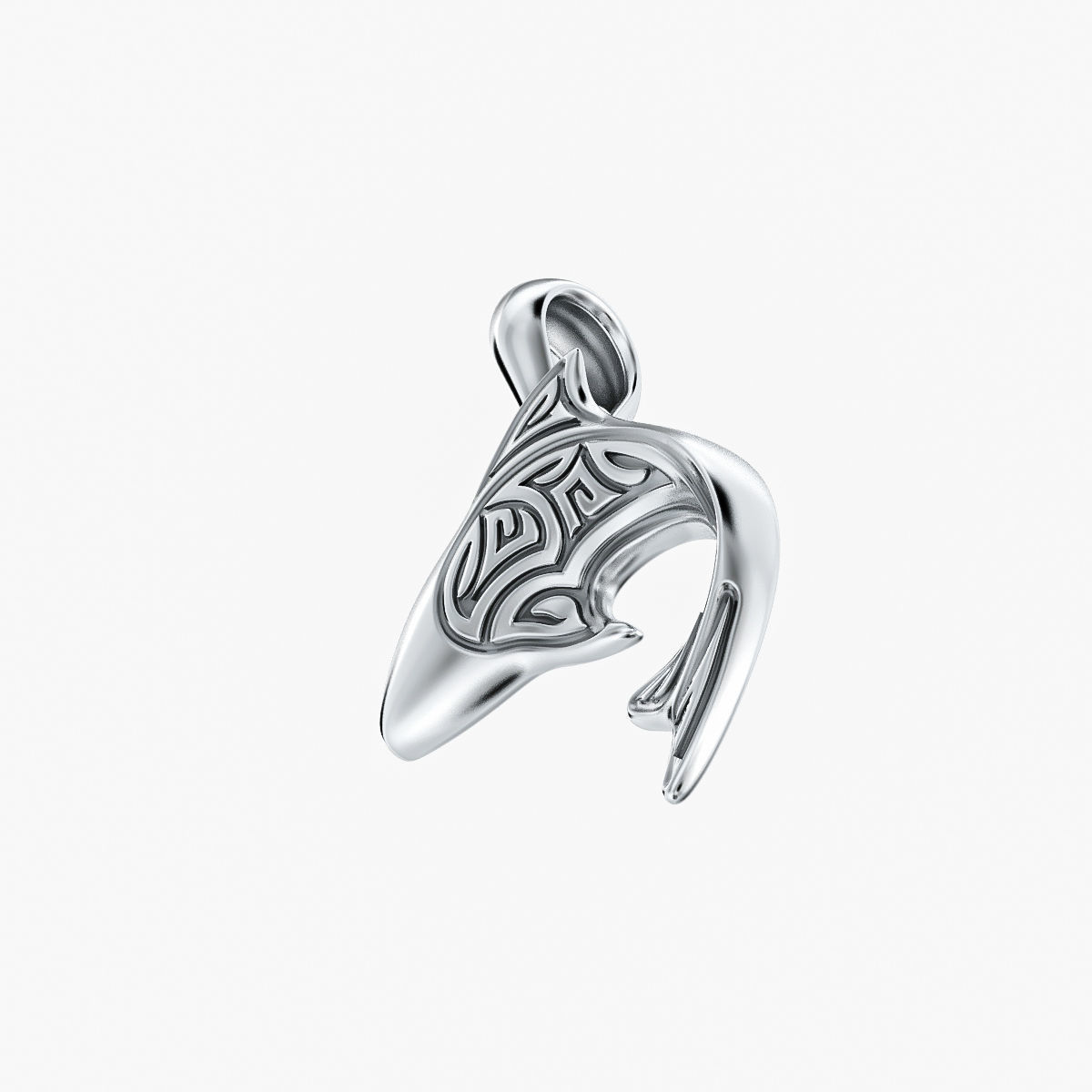 Pendant Shark V1 3D print model_11