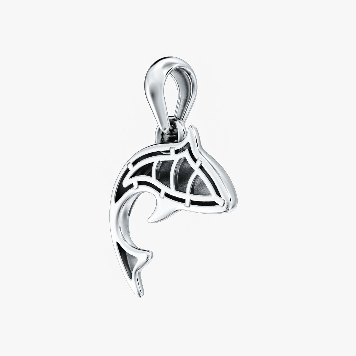 Pendant Shark V1 3D print model_5