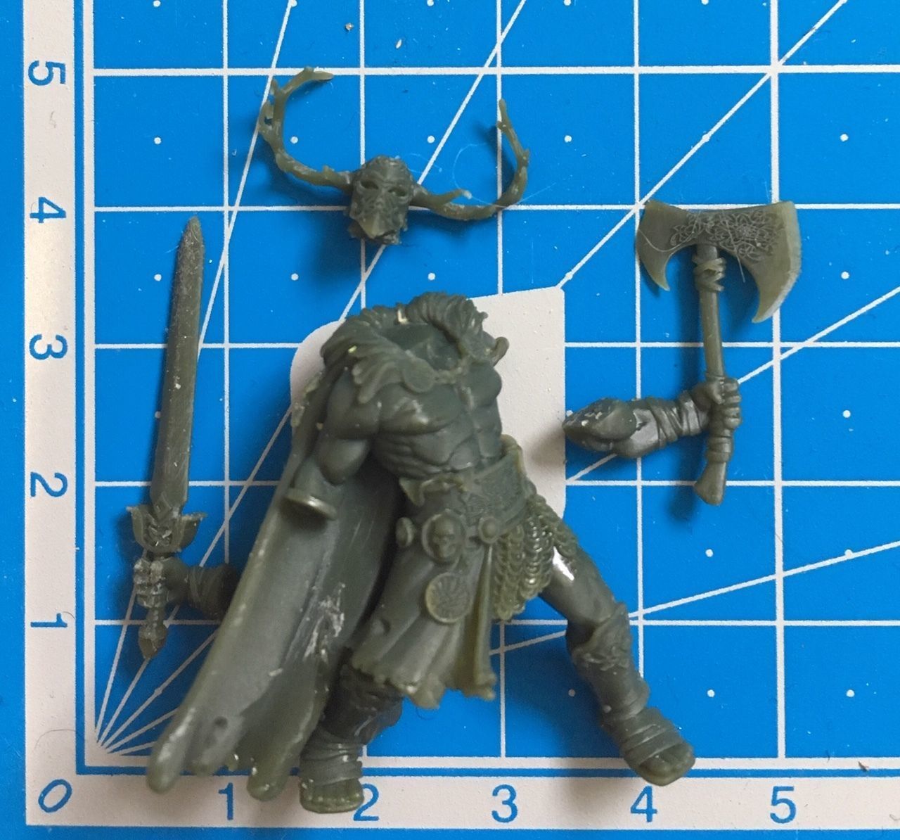 Celt barbarian - Borvo 35mm scale - 3D print model 3D print model_13