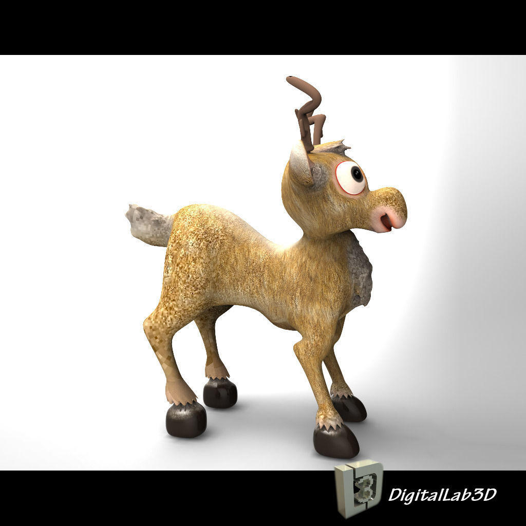 3d model of Christmas Deer 3D model_1