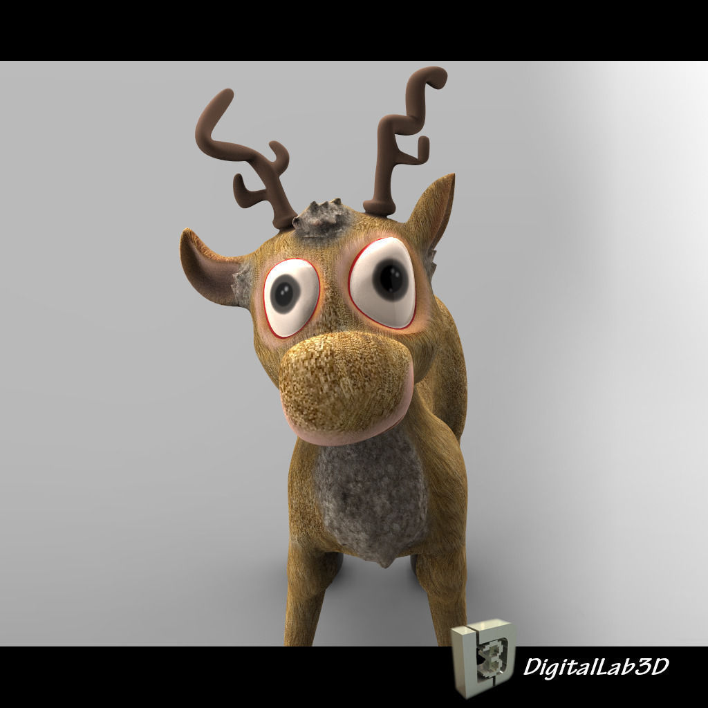 3d model of Christmas Deer 3D model_6