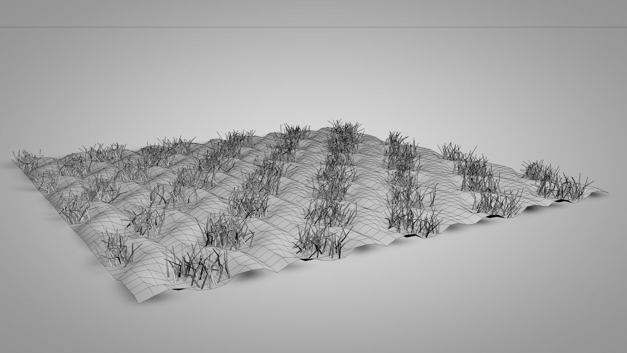 Seamless Grass Pavement Patterns Low-poly 3D model_20