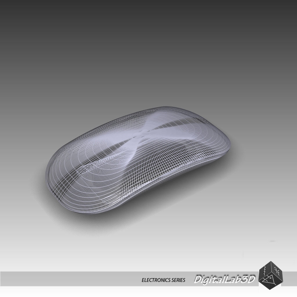 Magic Mouse Apple 3D model_5