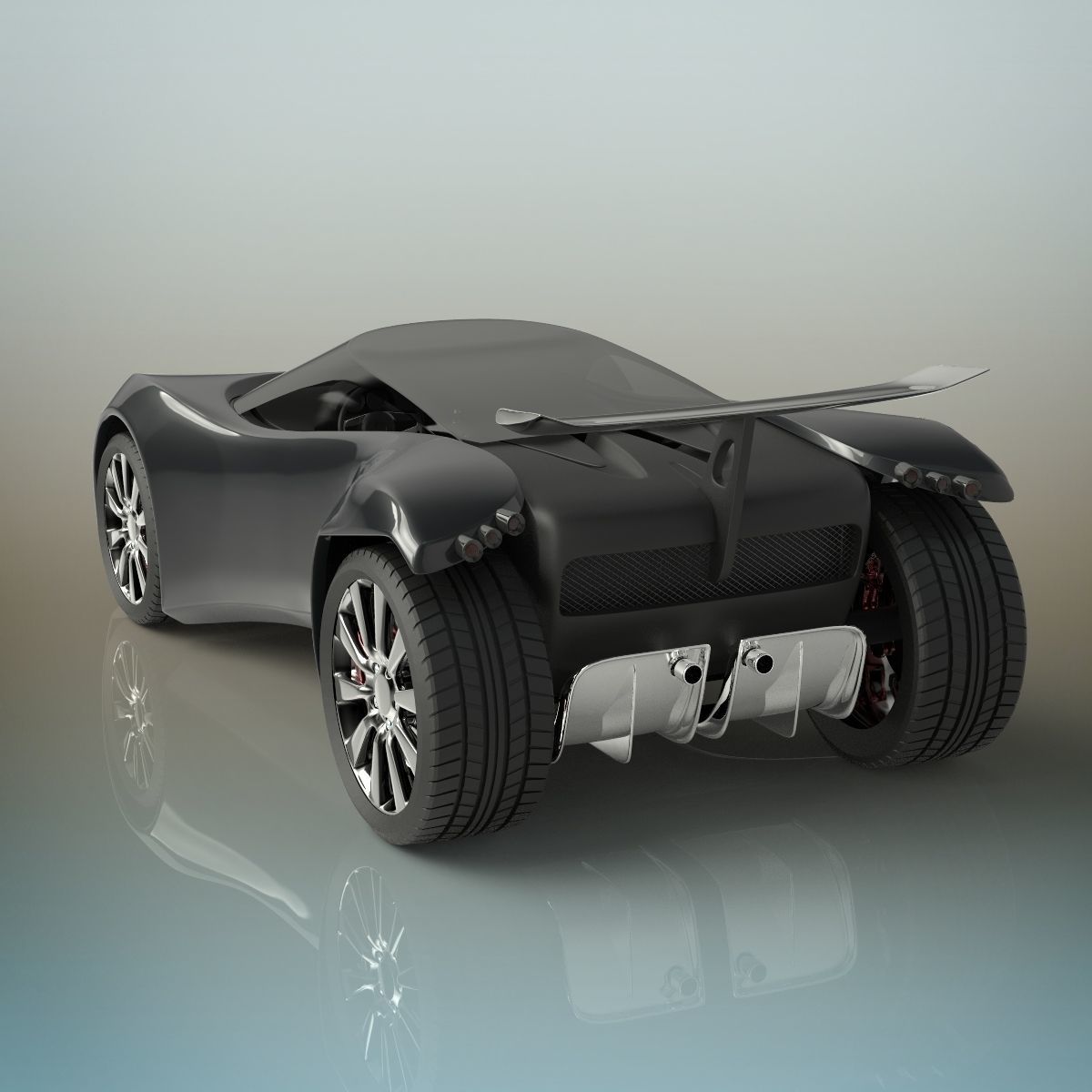 Sport car 3D model_5