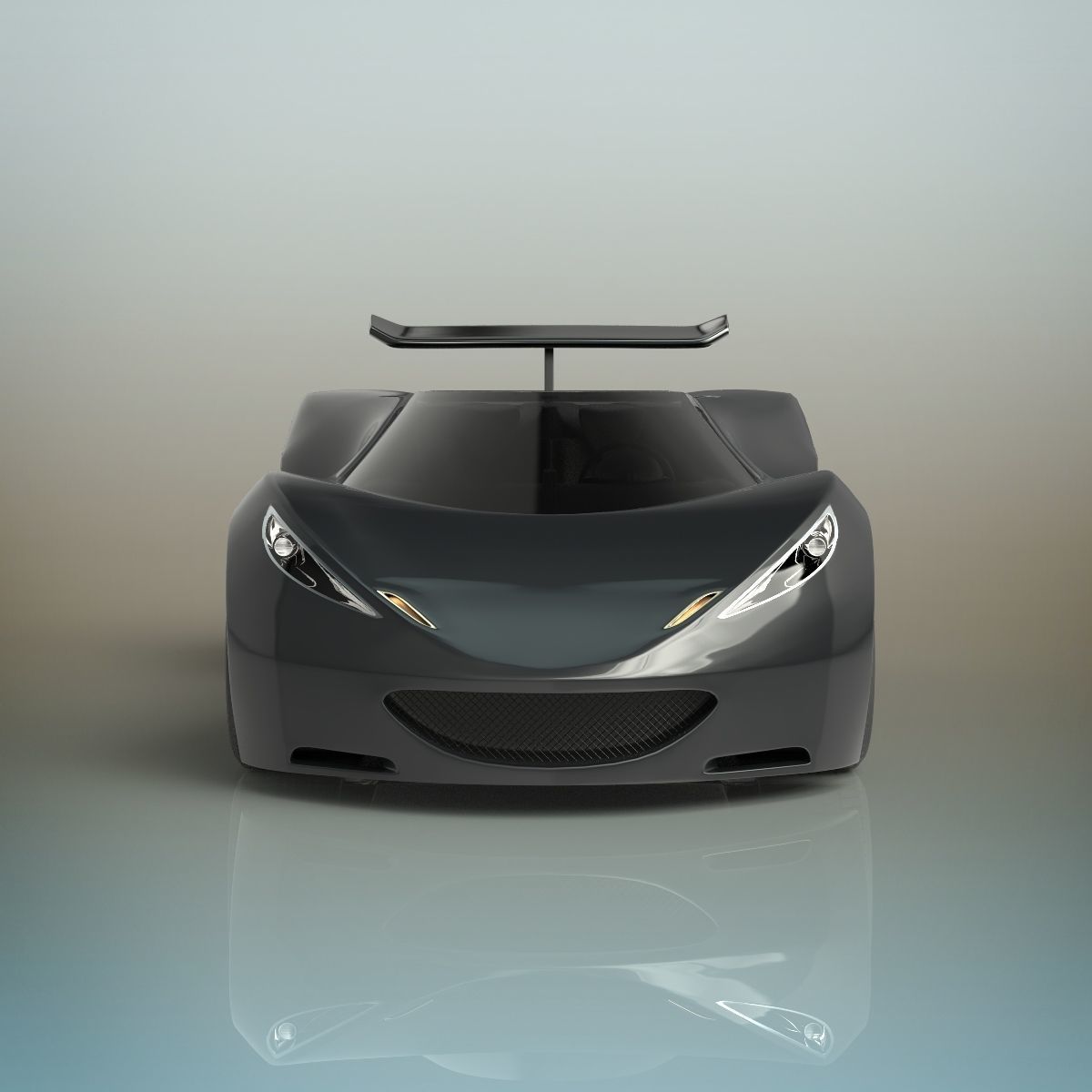 Sport car 3D model_7