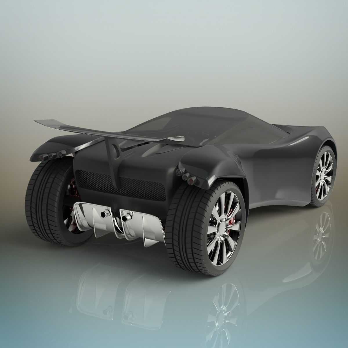 Sport car 3D model_4