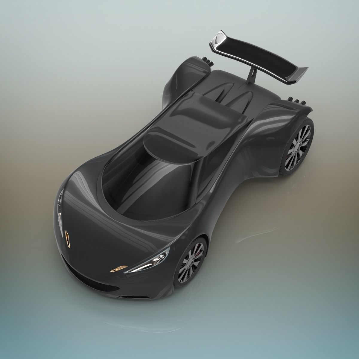 Sport car 3D model_8