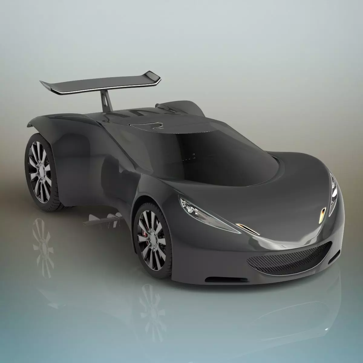 Sport car 3D model_0