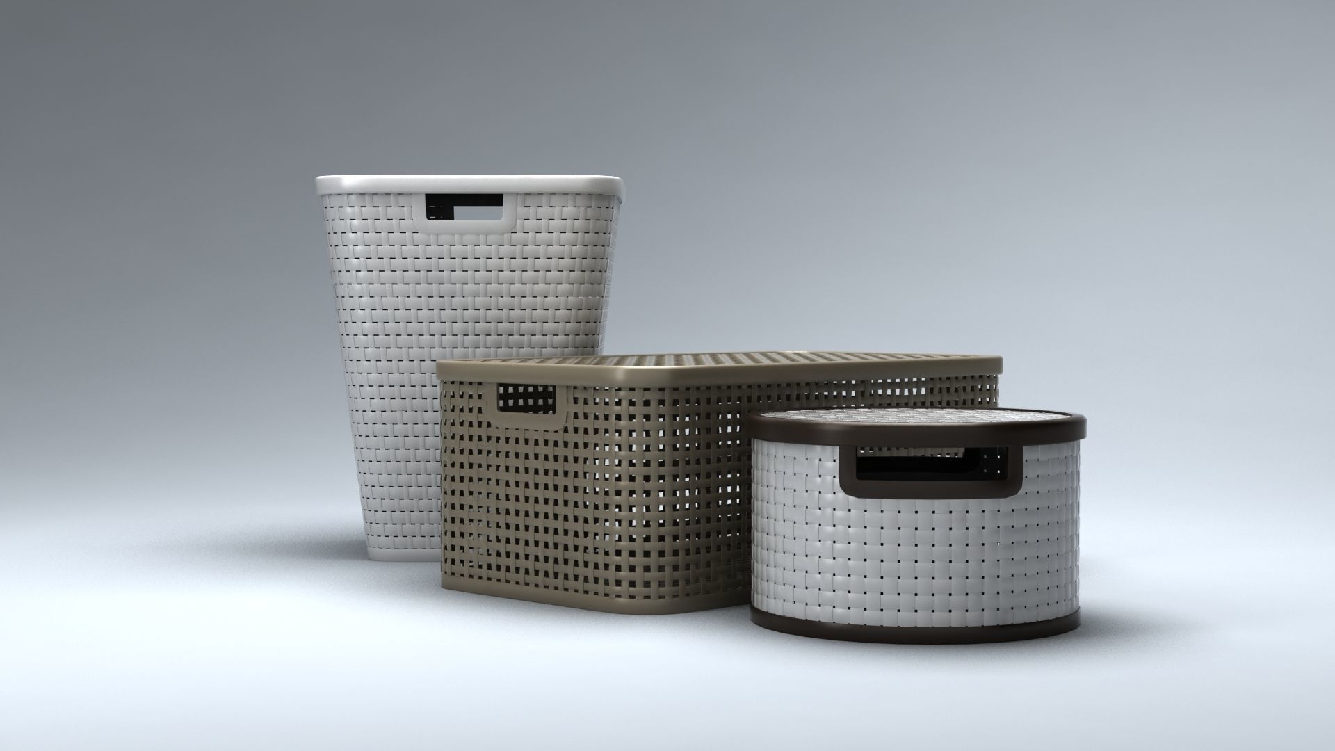 Baskets basket 3D model_1