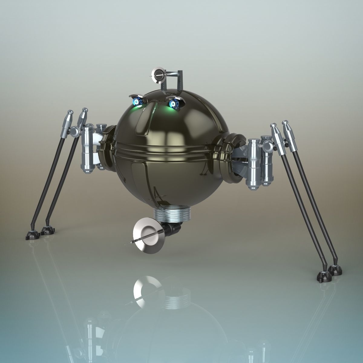 Spy robot 3D model_3