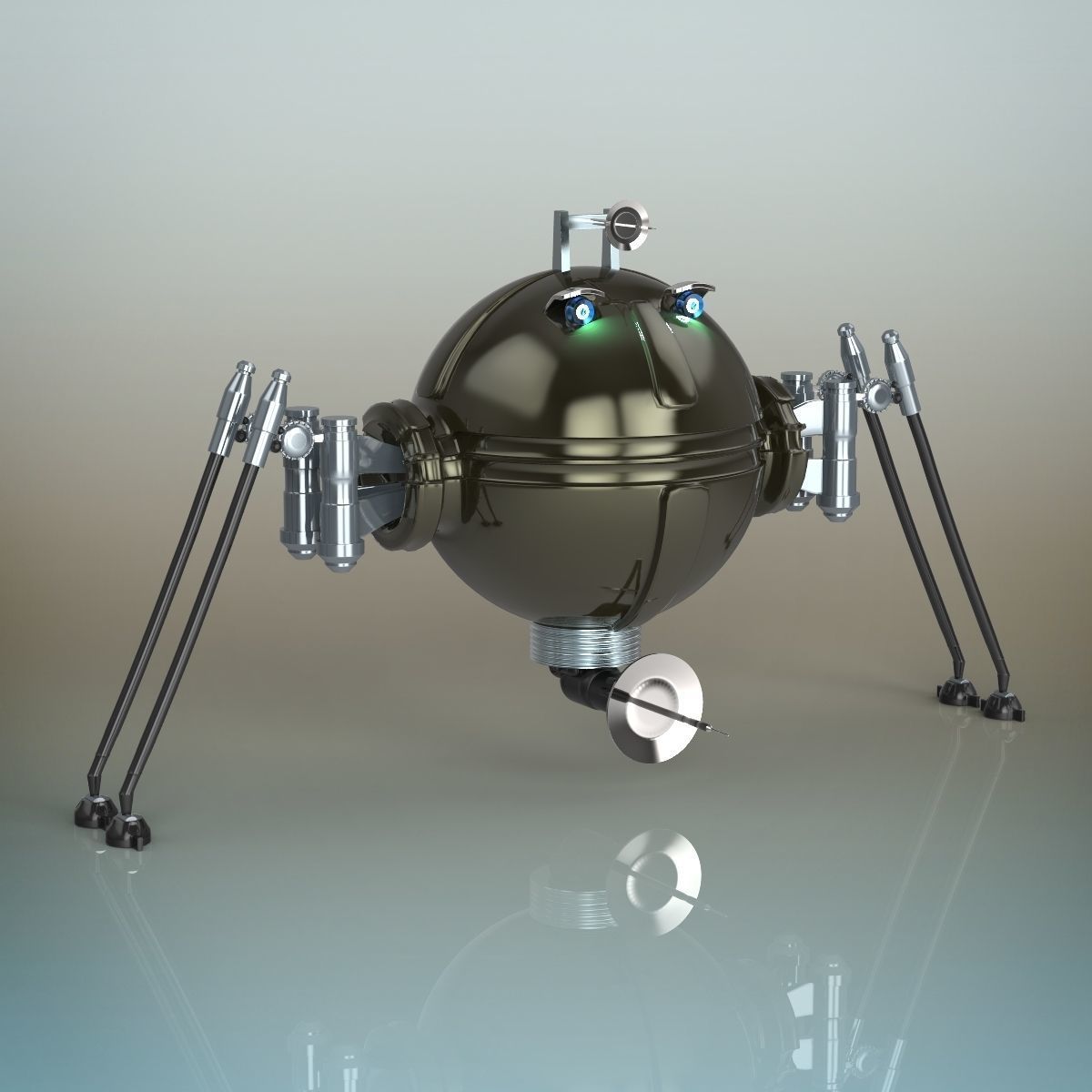 Spy robot 3D model_2