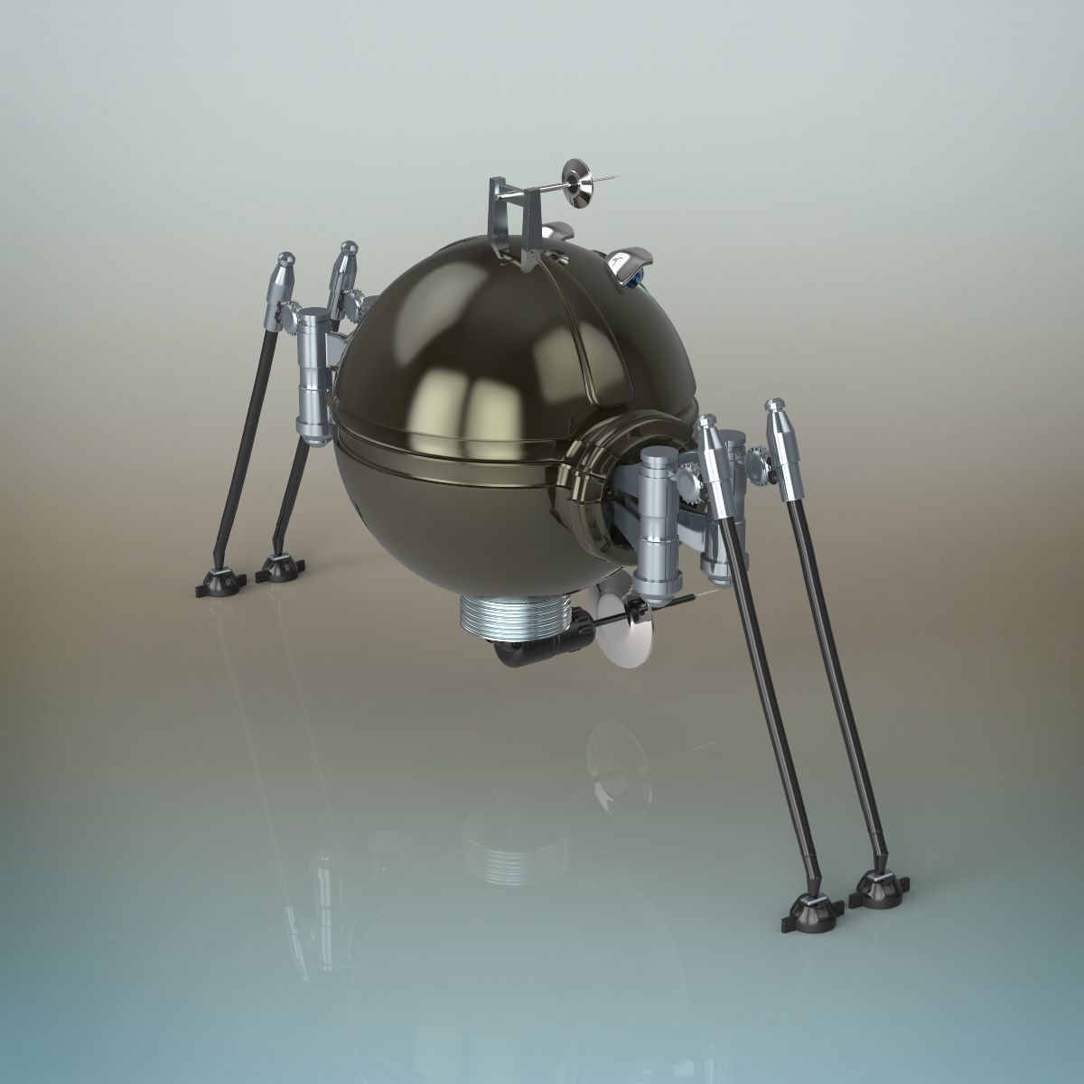 Spy robot 3D model_6
