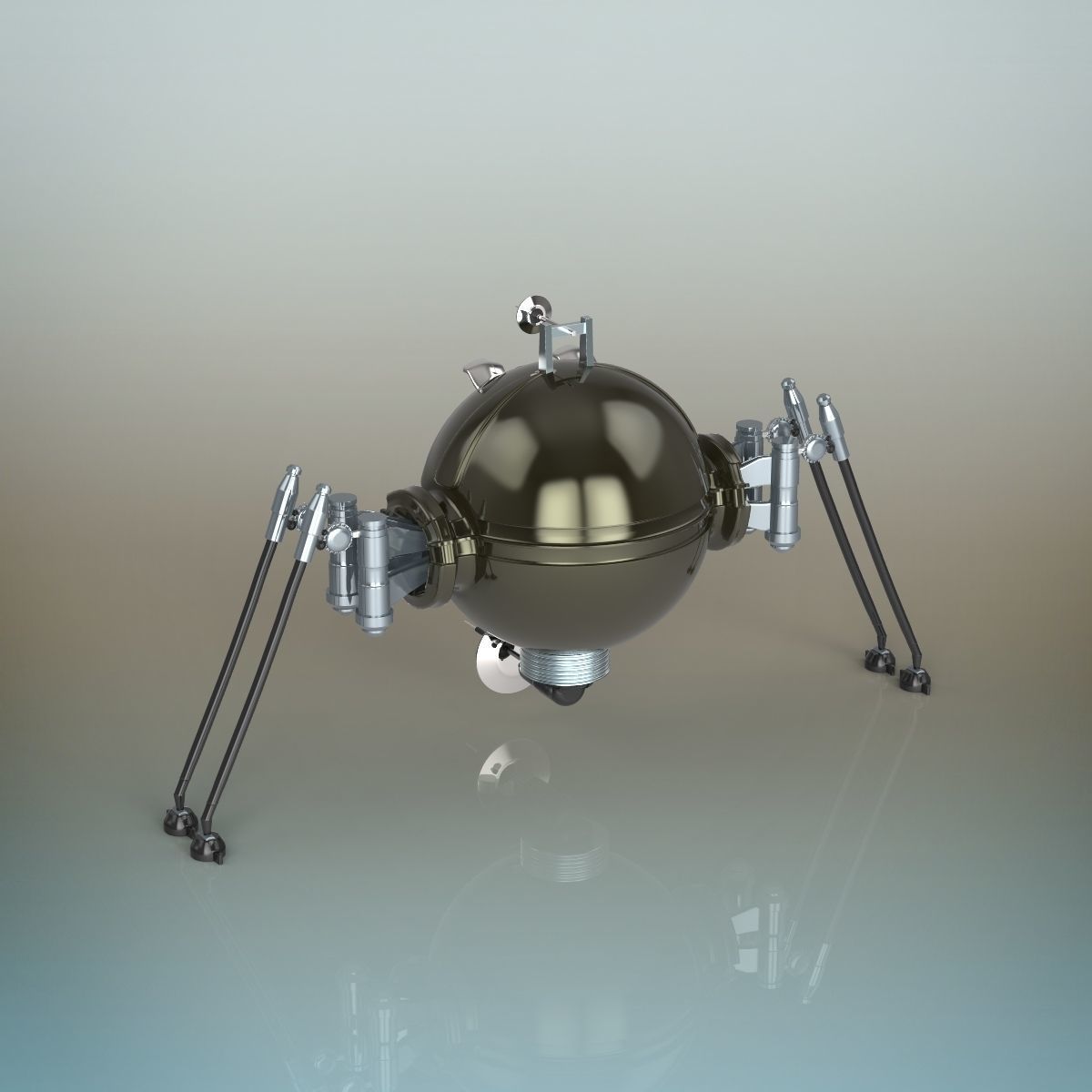 Spy robot 3D model_7
