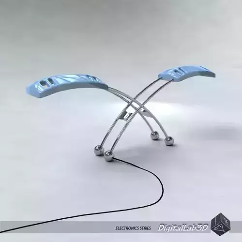 Lamp futuristic chair 3D model