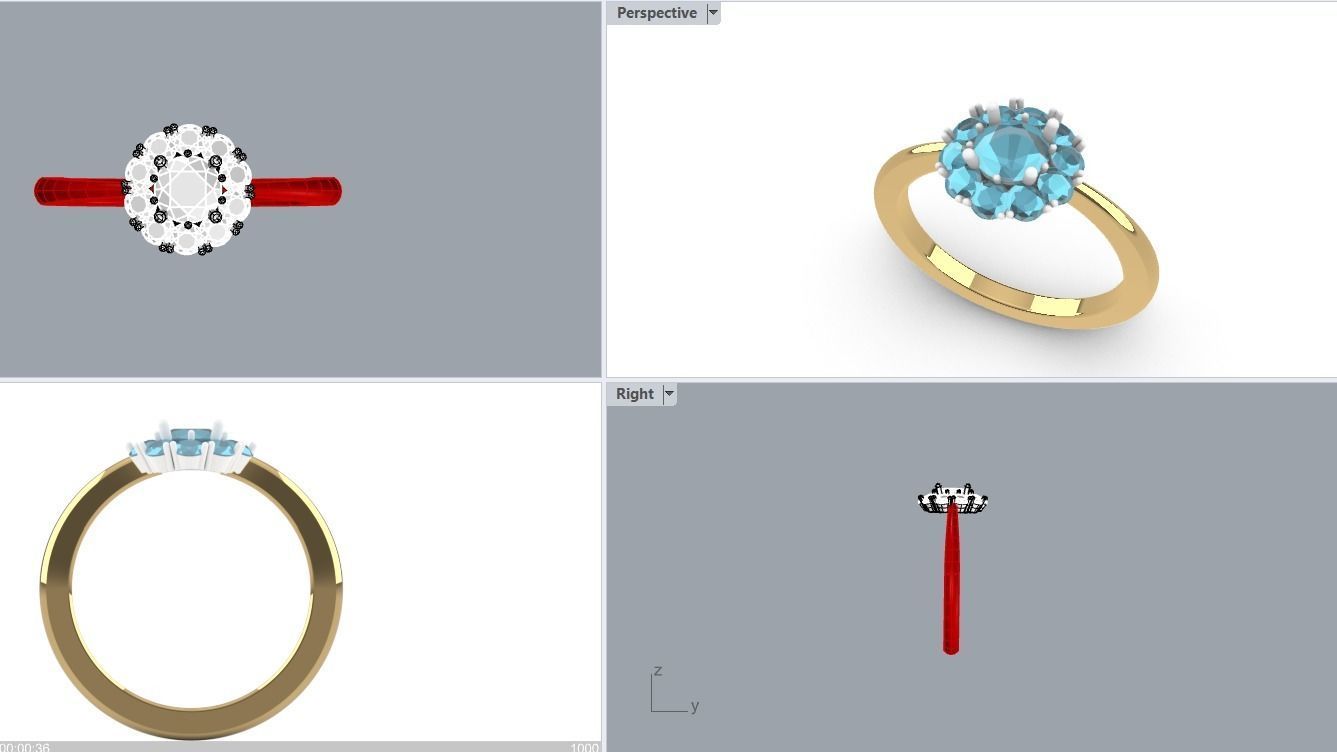 Fashion ring 3D print model_6
